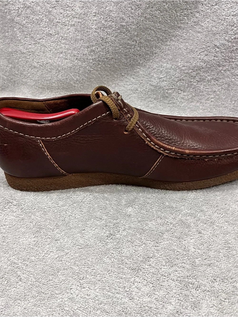 Clarks Mens 12.0 M Shacre II Run Beeswax Wallabee Brown Leather Casual Shoes